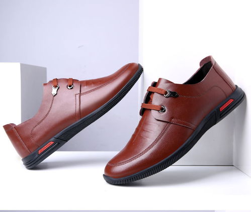 小童馬 皮鞋男2019春季新款男士商務(wù)休閑皮鞋耐磨系帶低百搭板鞋c