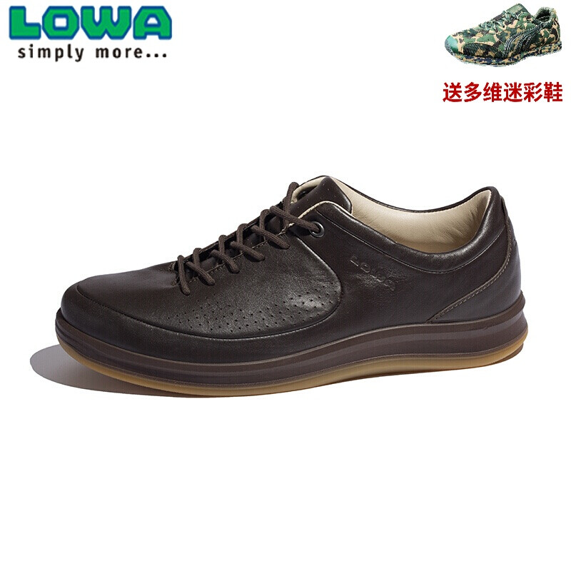 LOWA城市休閑通勤商務(wù)皮鞋男士頭層牛皮鞋ESTORIL LO L310743 037 深棕色 43.5